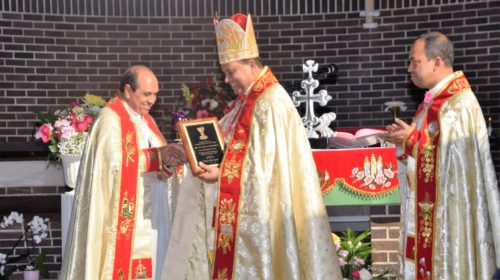 Fr. Thomas Puthiyidom receives his Golden jubilee year present